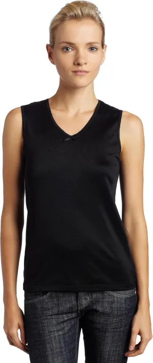 Cuddl Duds Women's Softwear Lace Edge V Neck Sleep Camisole
