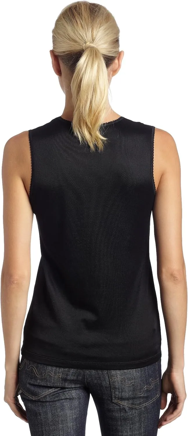 Cuddl Duds Women's Softwear Lace Edge V Neck Sleep Camisole