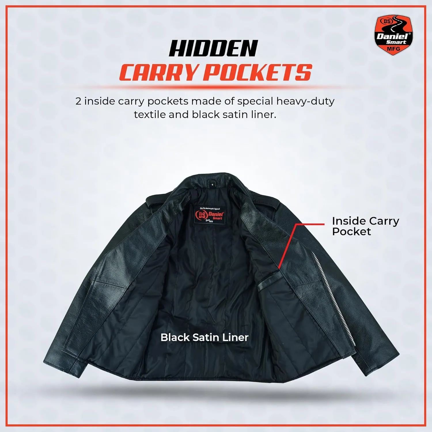 Daniel Smart Boys Leather Jacket Premium Kids Motorcycle Jacket with Unique Plain Sides Design and Multiple Pockets