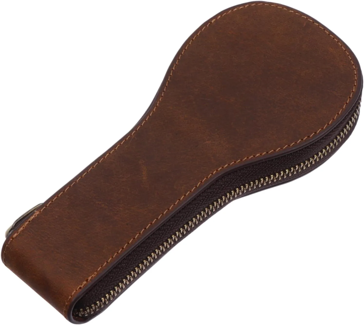 Didiseaon Luxury Watch Organizer Vintage Faux Saddle Leather Bag Travel Watch Pouch Easy to Carry Scratch Resistant