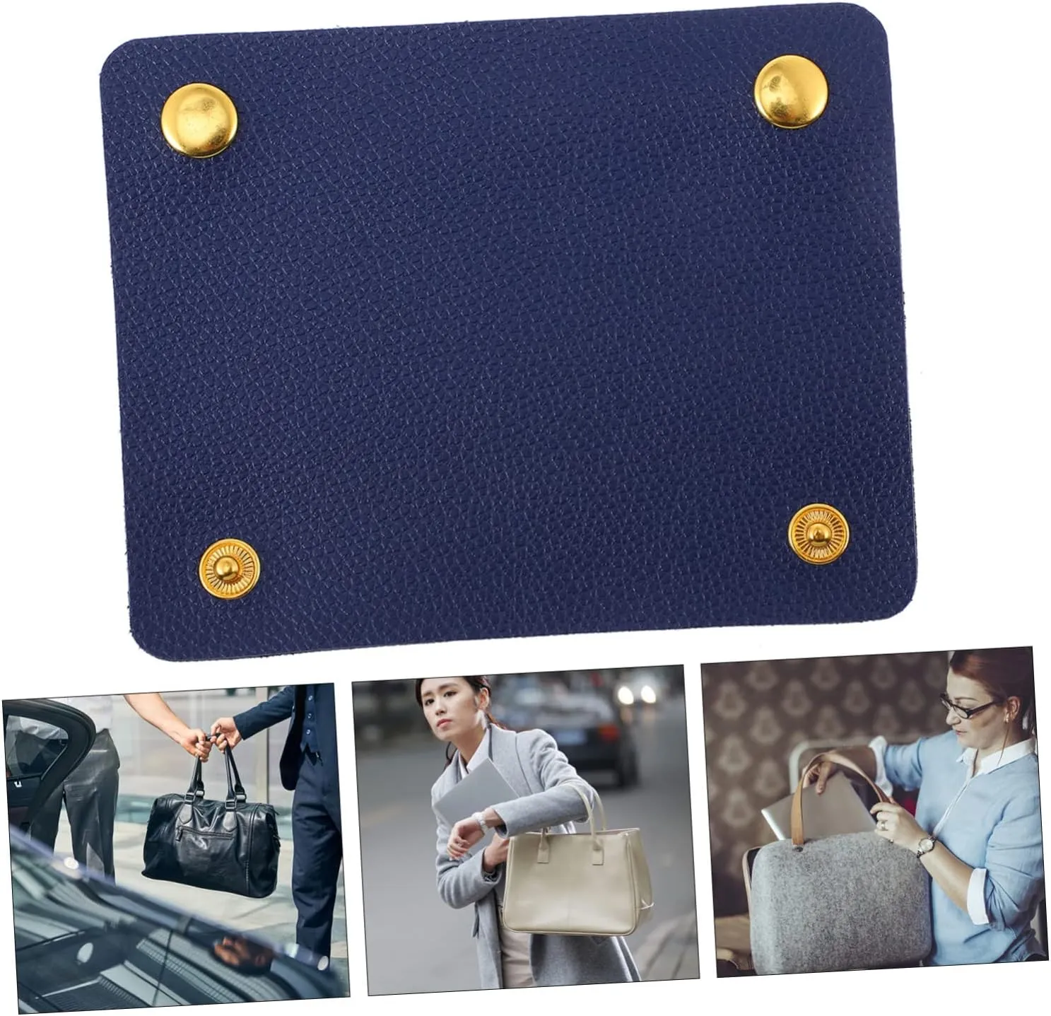 DOITOOL Leather Bag Handle Protector Handbag Handle Cover for Luggage Easy Install Button Design for Women's Purses