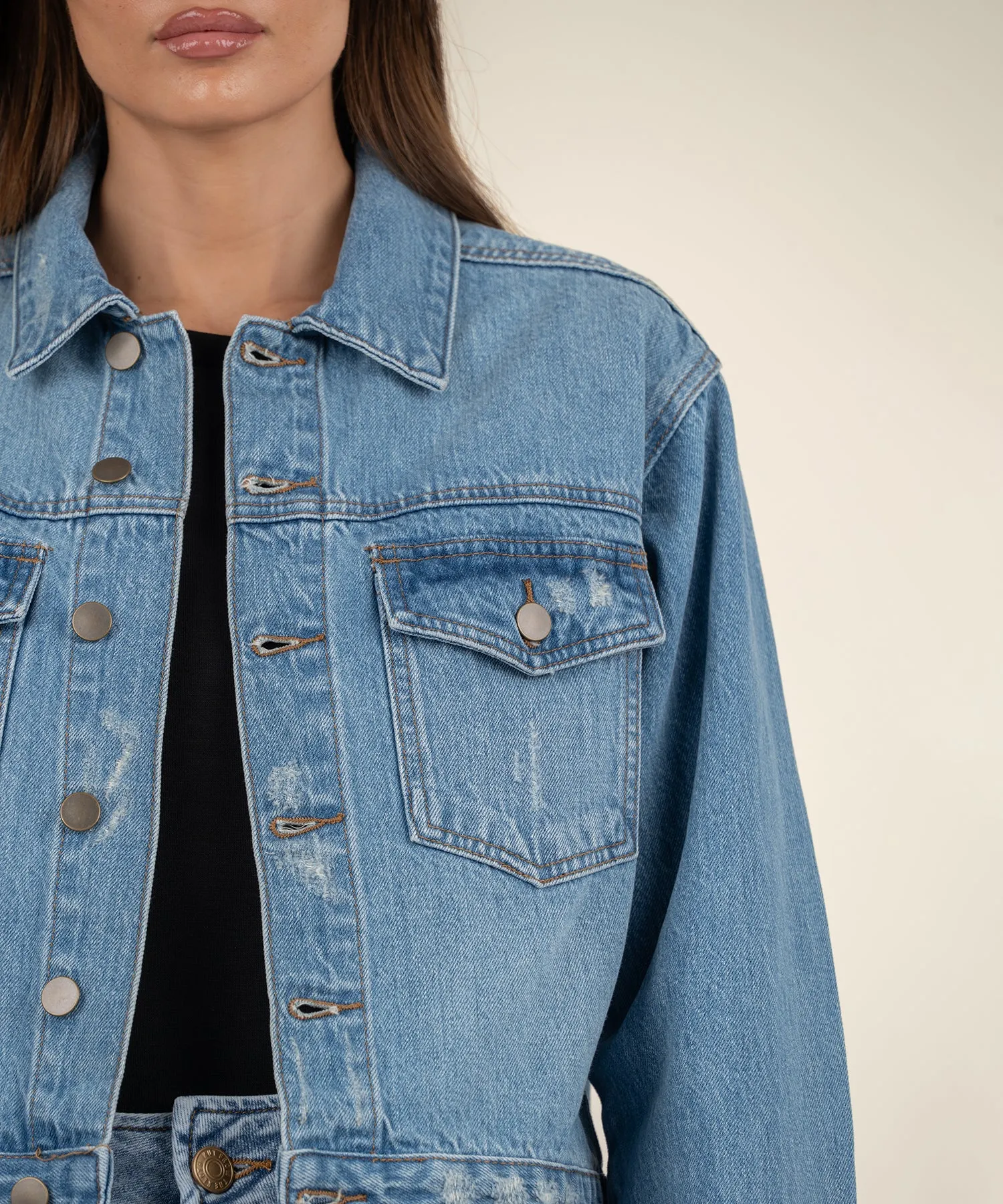 Dolly Crop Denim Jacket - Final Sale