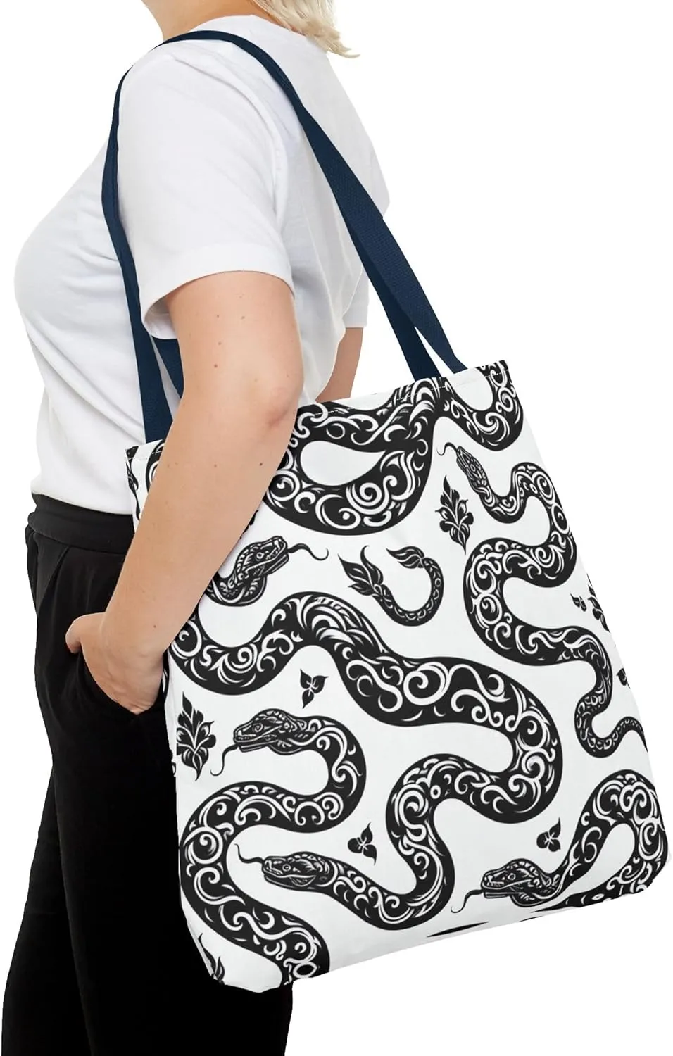 Eco-Friendly Tote Bag, Canvas Grocery Bag, Reusable Shopping Tote, Market Tote, Beach Bag, Floral Tote Bag