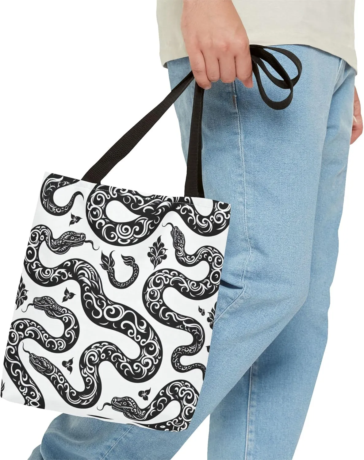 Eco-Friendly Tote Bag, Canvas Grocery Bag, Reusable Shopping Tote, Market Tote, Beach Bag, Floral Tote Bag