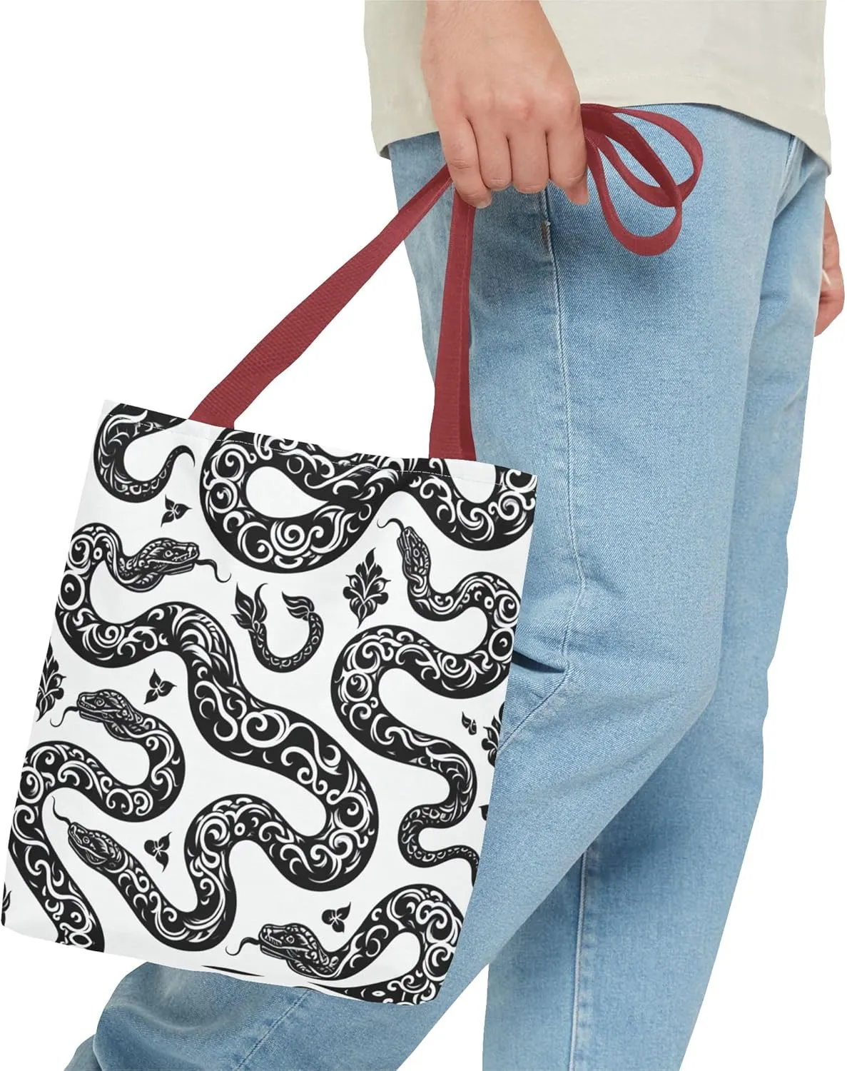 Eco-Friendly Tote Bag, Canvas Grocery Bag, Reusable Shopping Tote, Market Tote, Beach Bag, Floral Tote Bag
