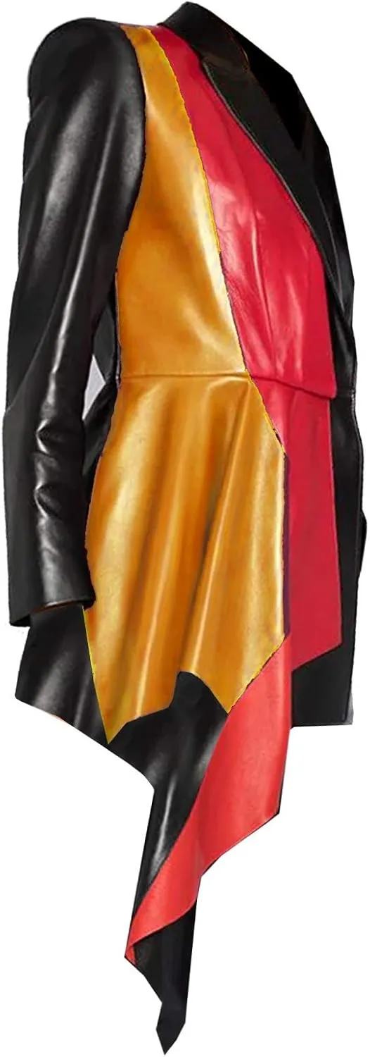 Exclusive Designer Half-Peplum Genuine Leather Jacket for Women Multi Color Design Black Red Tan