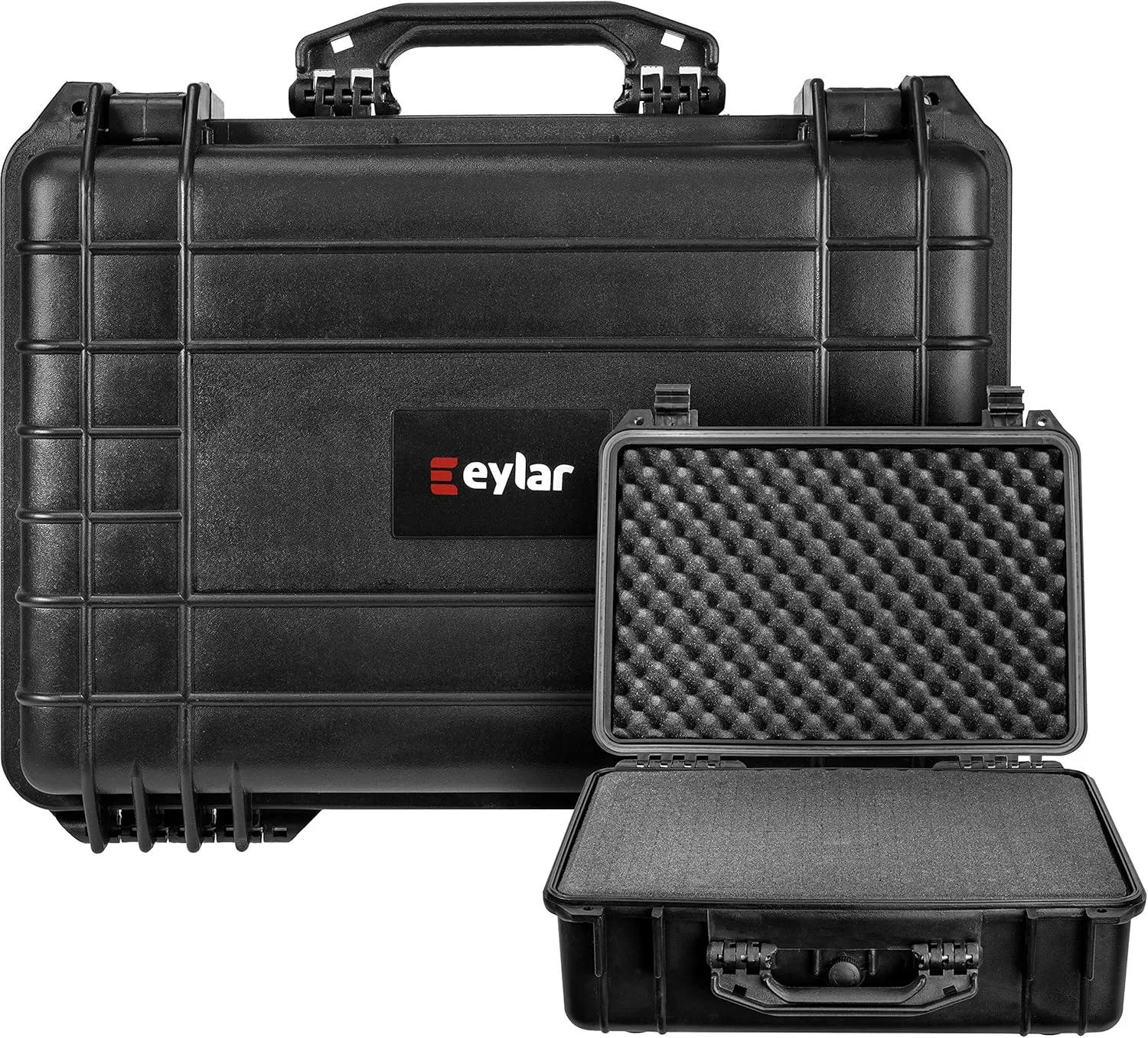 Eylar 18.5 inch Protective Gear, Camera, Tools, Equipment Hard Case Waterproof w/Foam Black