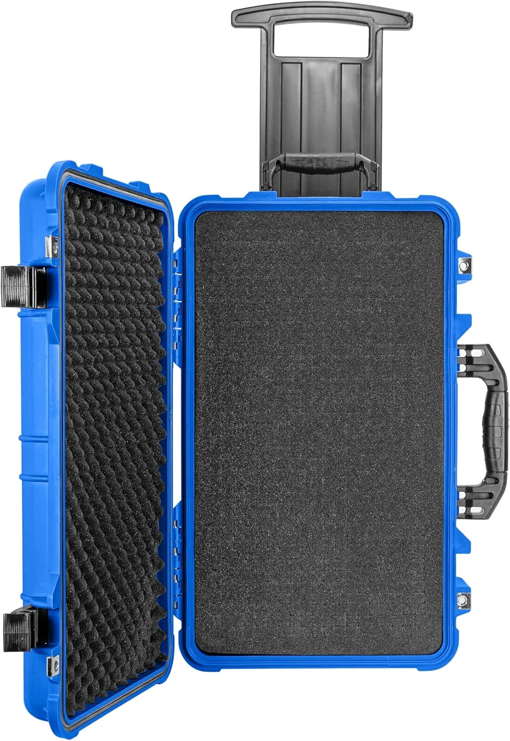 Eylar 22" Carry-On Travel Roller Gear, Camera, Drones, Tools, Equipment Hard Case Waterproof with Foam (Blue)