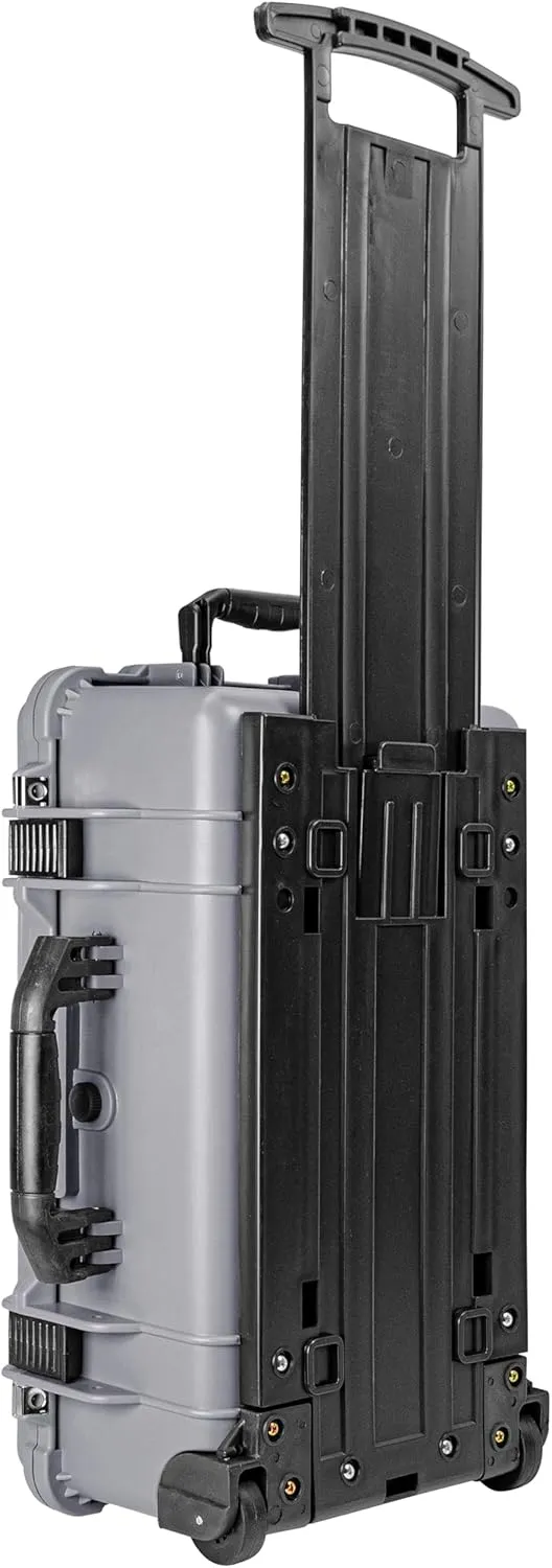 Eylar 22" Carry-On Travel Roller Gear, Camera, Drones, Tools, Equipment Hard Case Waterproof with Foam (Gray)