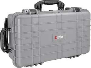 Eylar 22" Carry-On Travel Roller Gear, Camera, Drones, Tools, Equipment Hard Case Waterproof with Foam (Gray)