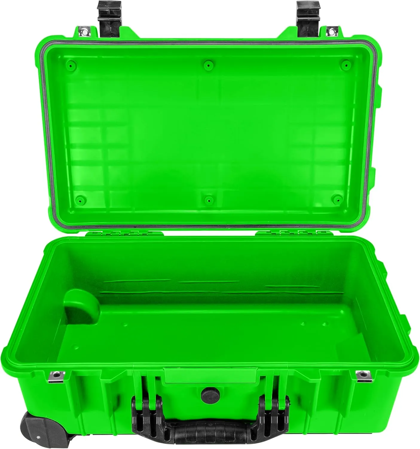 Eylar 22" Carry-On Travel Roller Gear, Camera, Drones, Tools, Equipment Hard Case Waterproof with Foam (Neon Green)