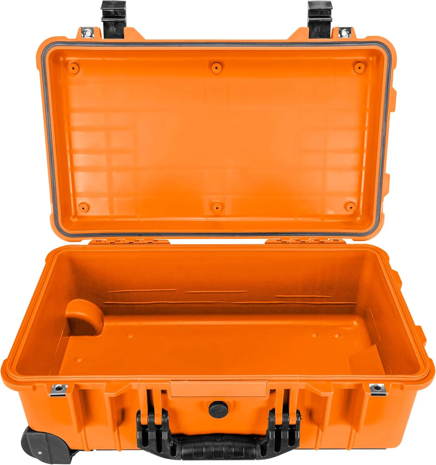 Eylar 22" Carry-On Travel Roller Gear, Camera, Drones, Tools, Equipment Hard Case Waterproof with Foam (Orange)
