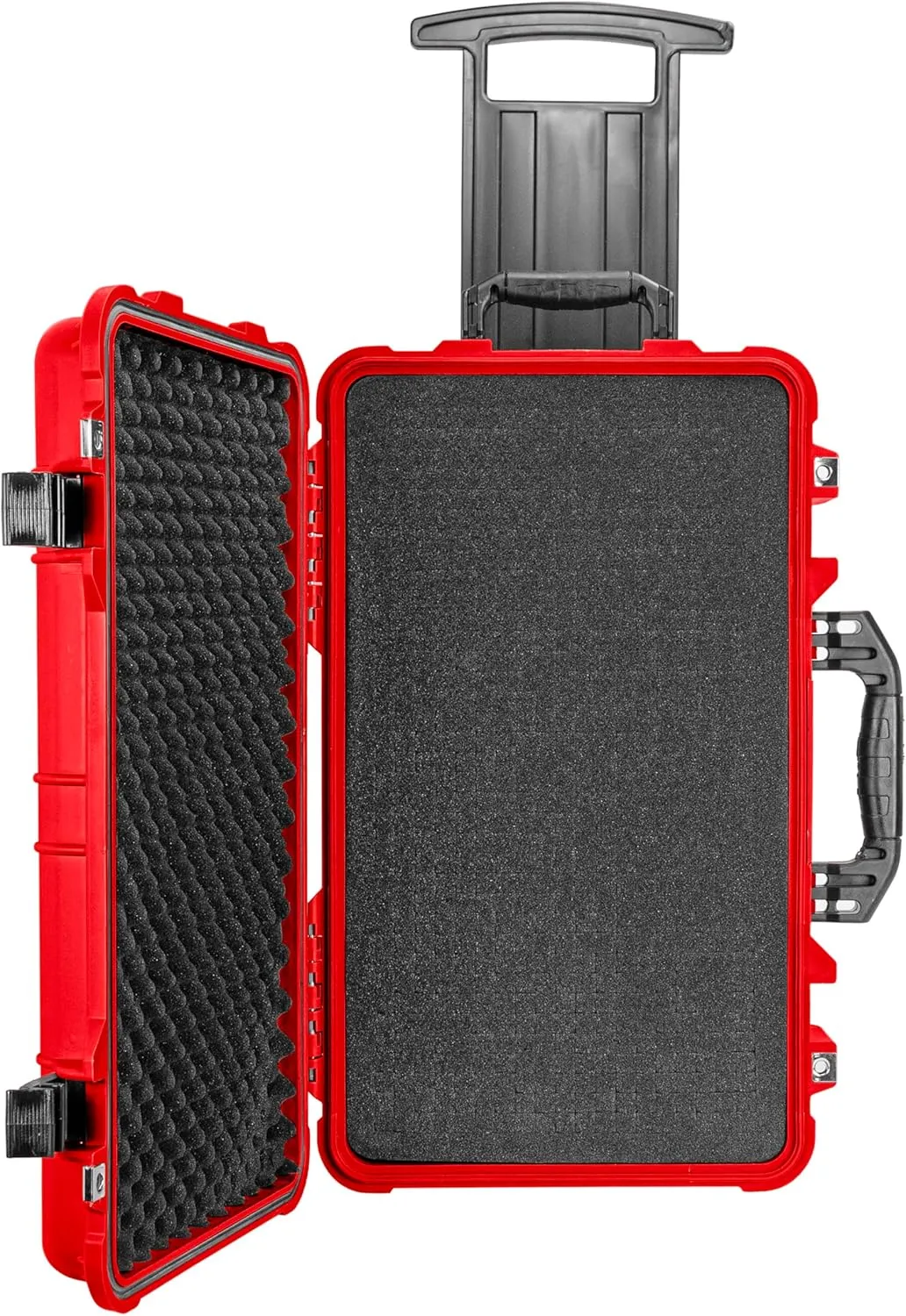 Eylar 22" Carry-On Travel Roller Gear, Camera, Drones, Tools, Equipment Hard Case Waterproof with Foam (Red)