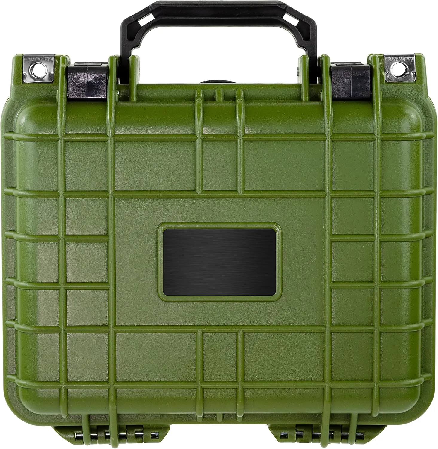 Eylar Small 10.62" Deep Gear, Equipment, Hard Camera Case with Custom Logo Plate, Waterproof with Foam TSA Standards (Green)