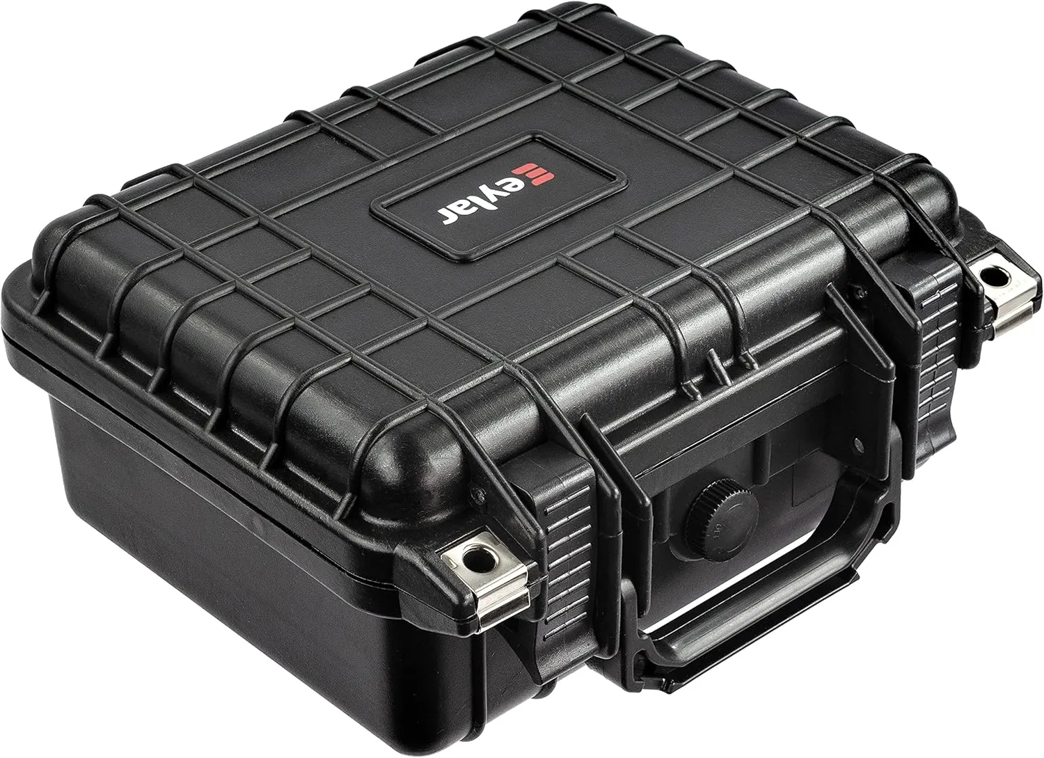 Eylar Small 10.62" Gear, Equipment, Hard Camera Case with Custom Logo Plate, Waterproof with Foam TSA Standards (Black)