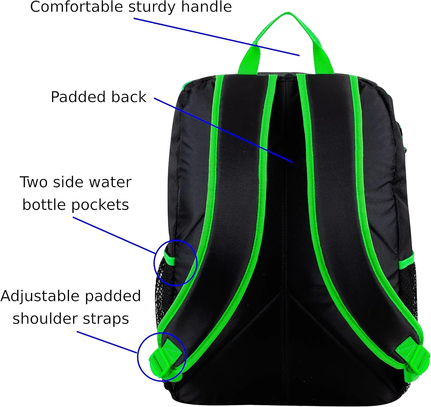 FUEL Top Loader Teens Student Water Resistant Backpack Set Lunch Bookbag Bag Soft Reusable Insulated Cooler Lunch Box Thermal Travel Office Lunch Bag, Black