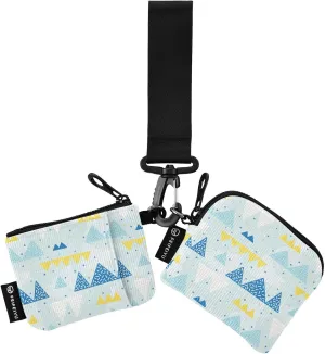 Funny Festive Bright Mountain Patterns Wristlet Wallets for Women, Mini Coin Purse Portable Keychain Wallets for Women