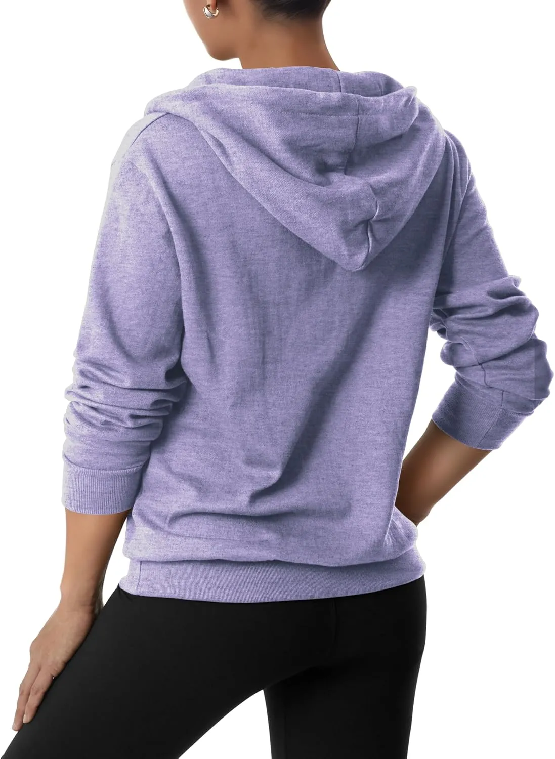 GIVON Womens Lightweight Thin Quarter Zip Up Pullover Hoodie Sweatshirt with Plus Size