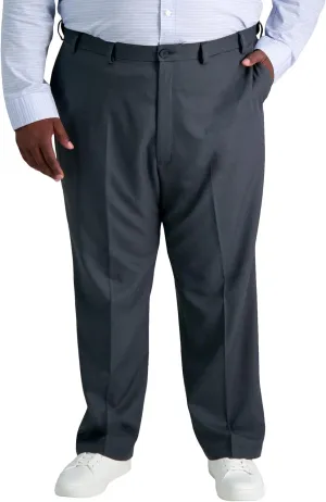 Haggar Men's Cool 18 Pro Classic Fit Flat Front Dress Casual Stretch Golf Pant (Regular and Big & Tall Sizes)