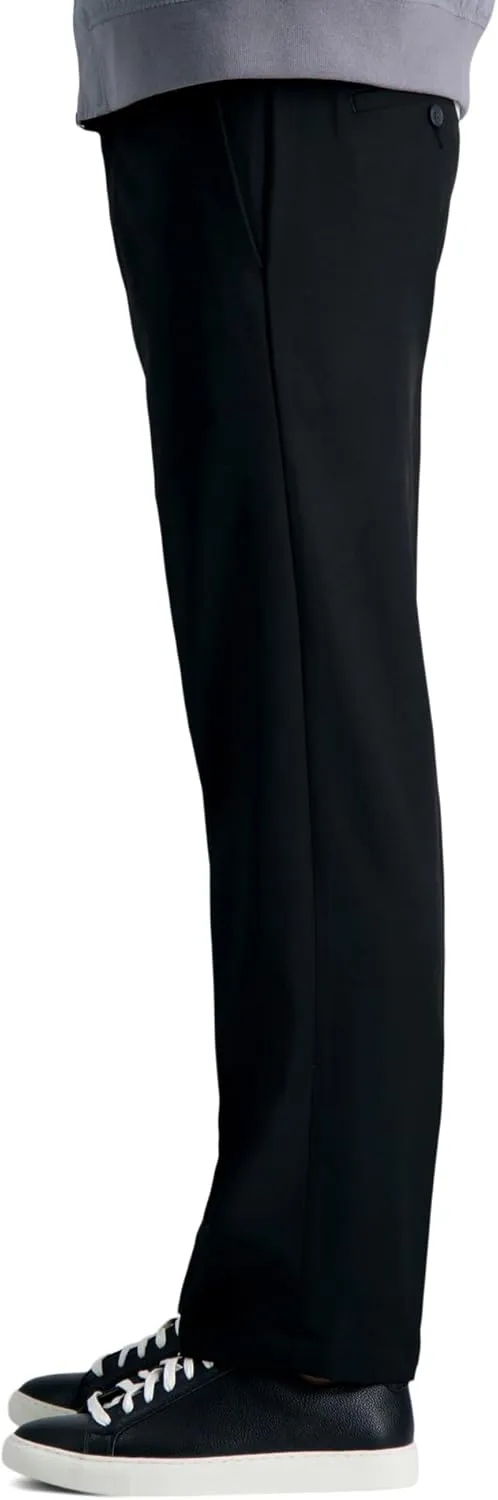 Haggar Men's Cool 18 Pro Straight Fit Flat Front Dress Casual Stretch Golf Pant
