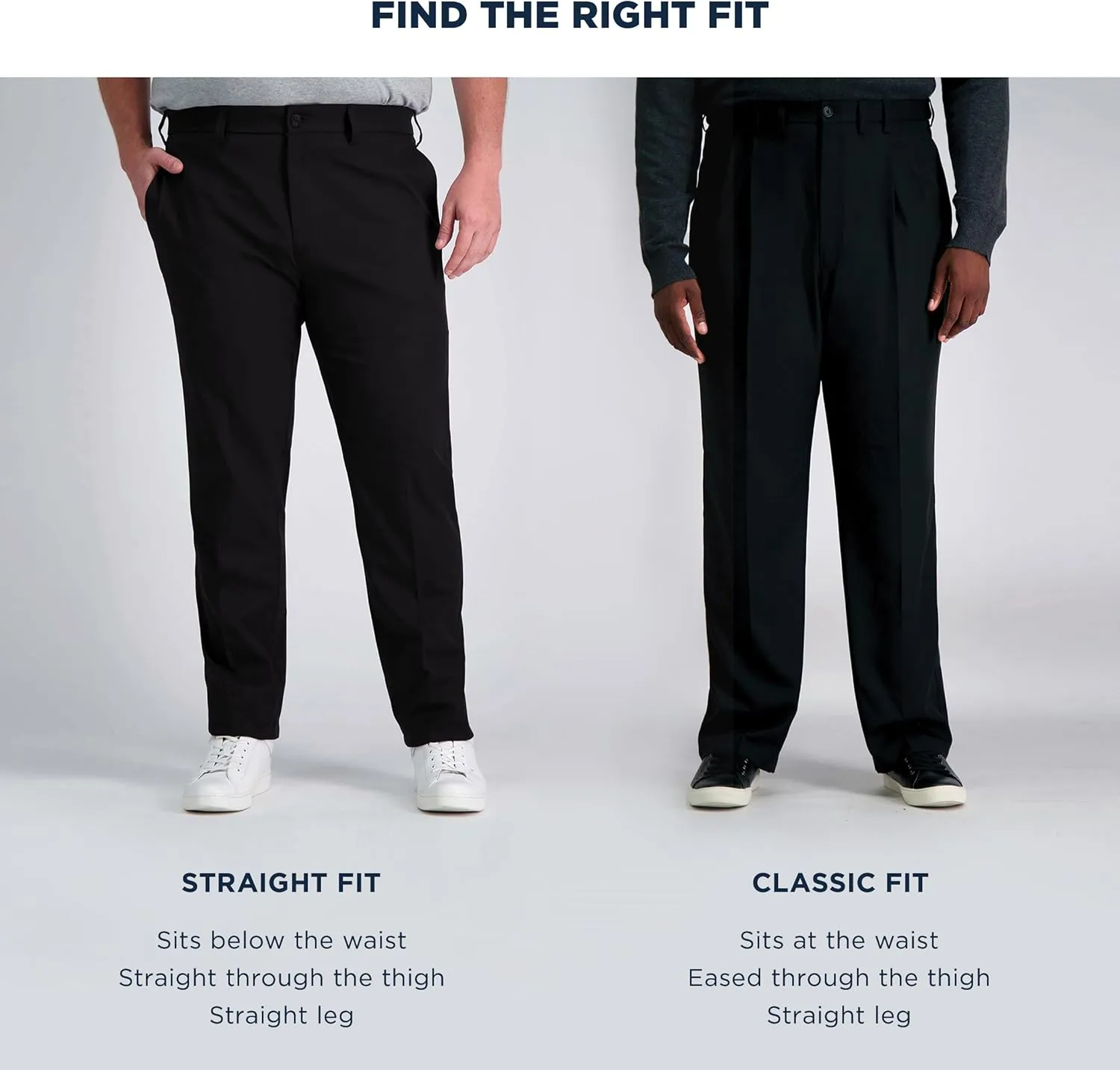 Haggar Men's Cool Right Performance Flex Classic Fit Pleat Front Pant (Regular and Big and Tall Sizes)