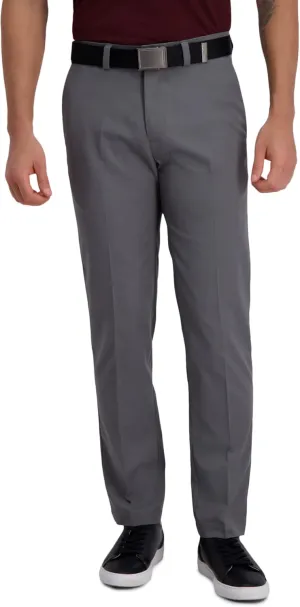 Haggar Men's Cool Right Performance Flex Straight Fit Flat Front Pant-reg. and Big & Tall