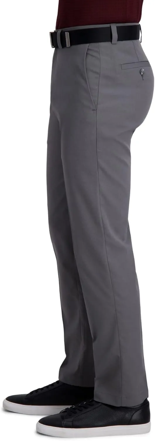 Haggar Men's Cool Right Performance Flex Straight Fit Flat Front Pant-reg. and Big & Tall