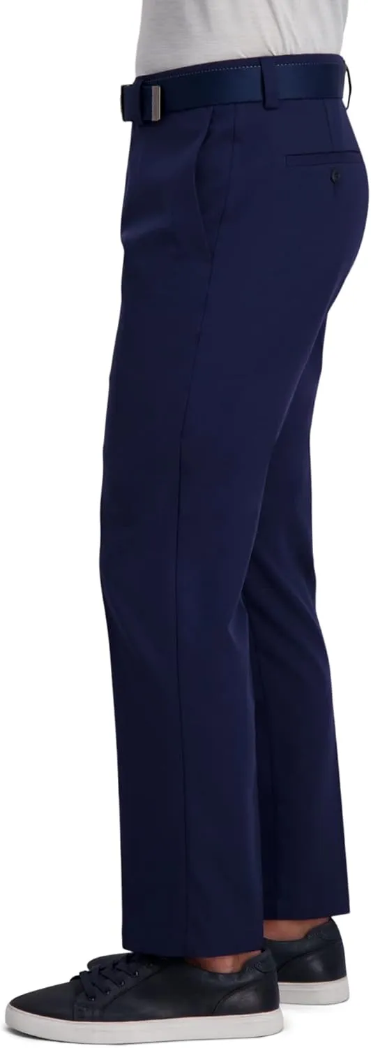 Haggar Men's Cool Right Performance Flex Straight Fit Flat Front Pant-reg. and Big & Tall