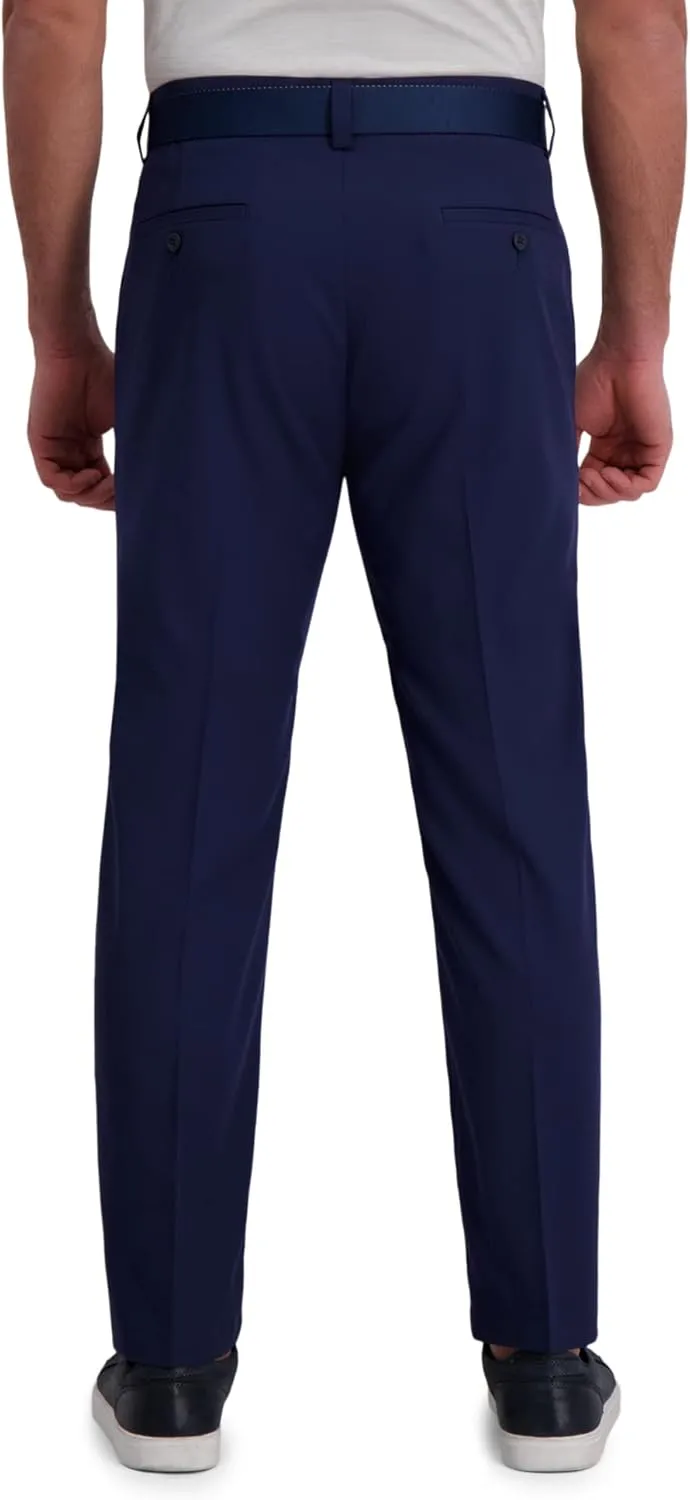 Haggar Men's Cool Right Performance Flex Straight Fit Flat Front Pant-reg. and Big & Tall