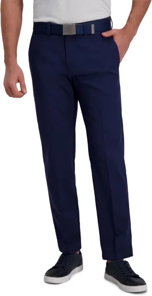 Haggar Men's Cool Right Performance Flex Straight Fit Flat Front Pant-reg. and Big & Tall