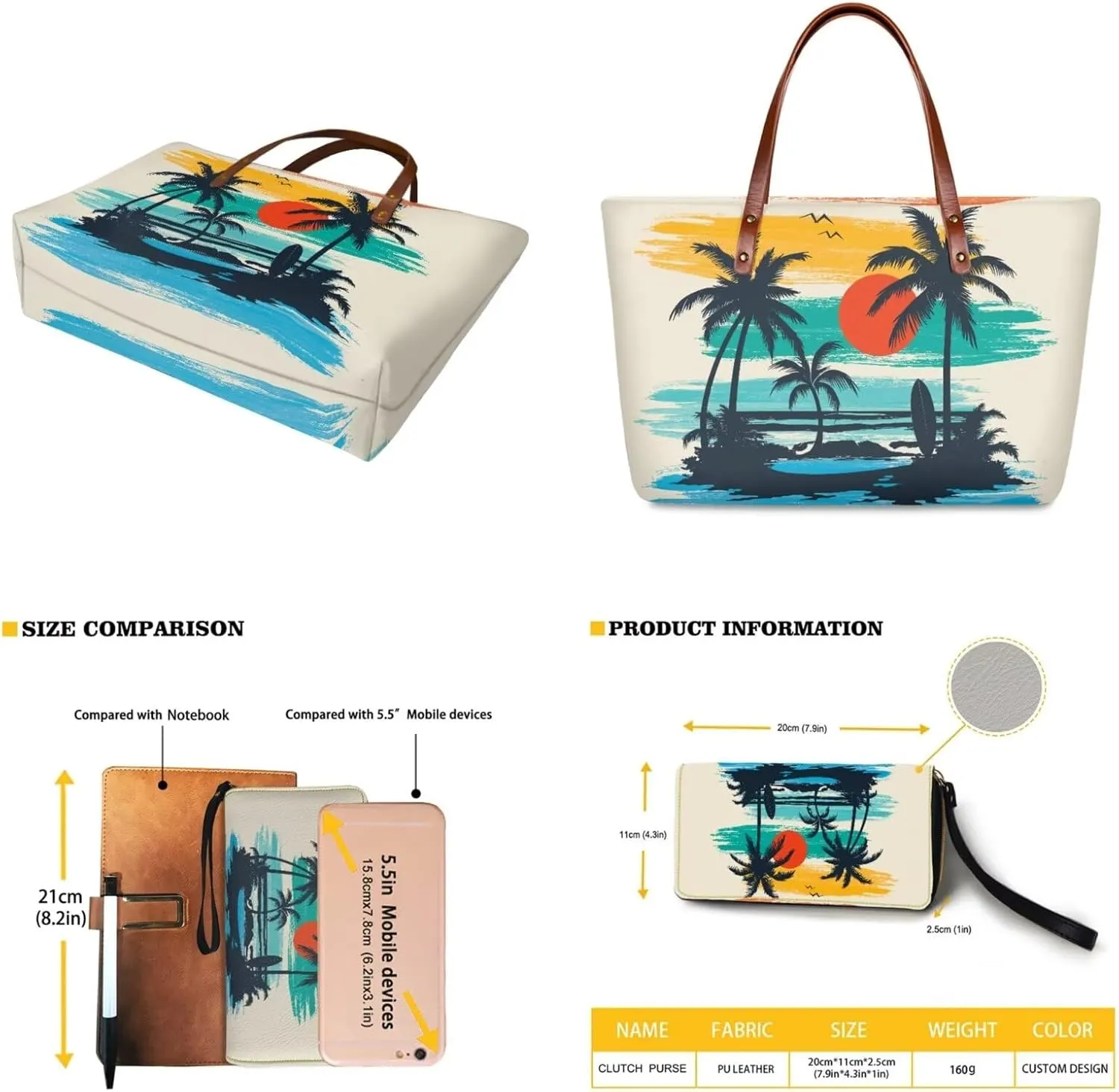 Handbag Tote Hobo Bag for Women Large Shoulder Purse Top Handle Satchel Bag with Matching Wallet for Ladies