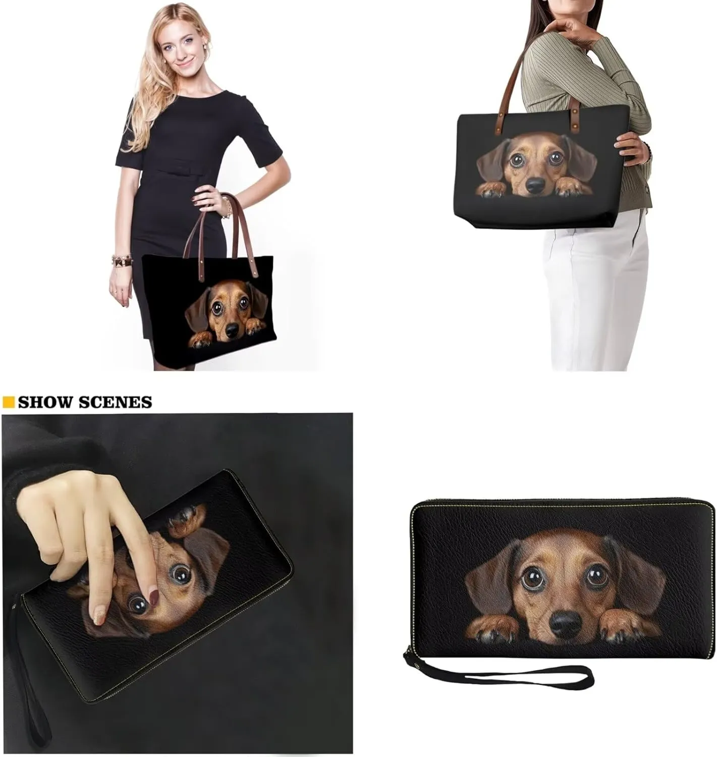 Handbag Tote Hobo Bag for Women Large Shoulder Purse Top Handle Satchel Bag with Matching Wallet for Ladies
