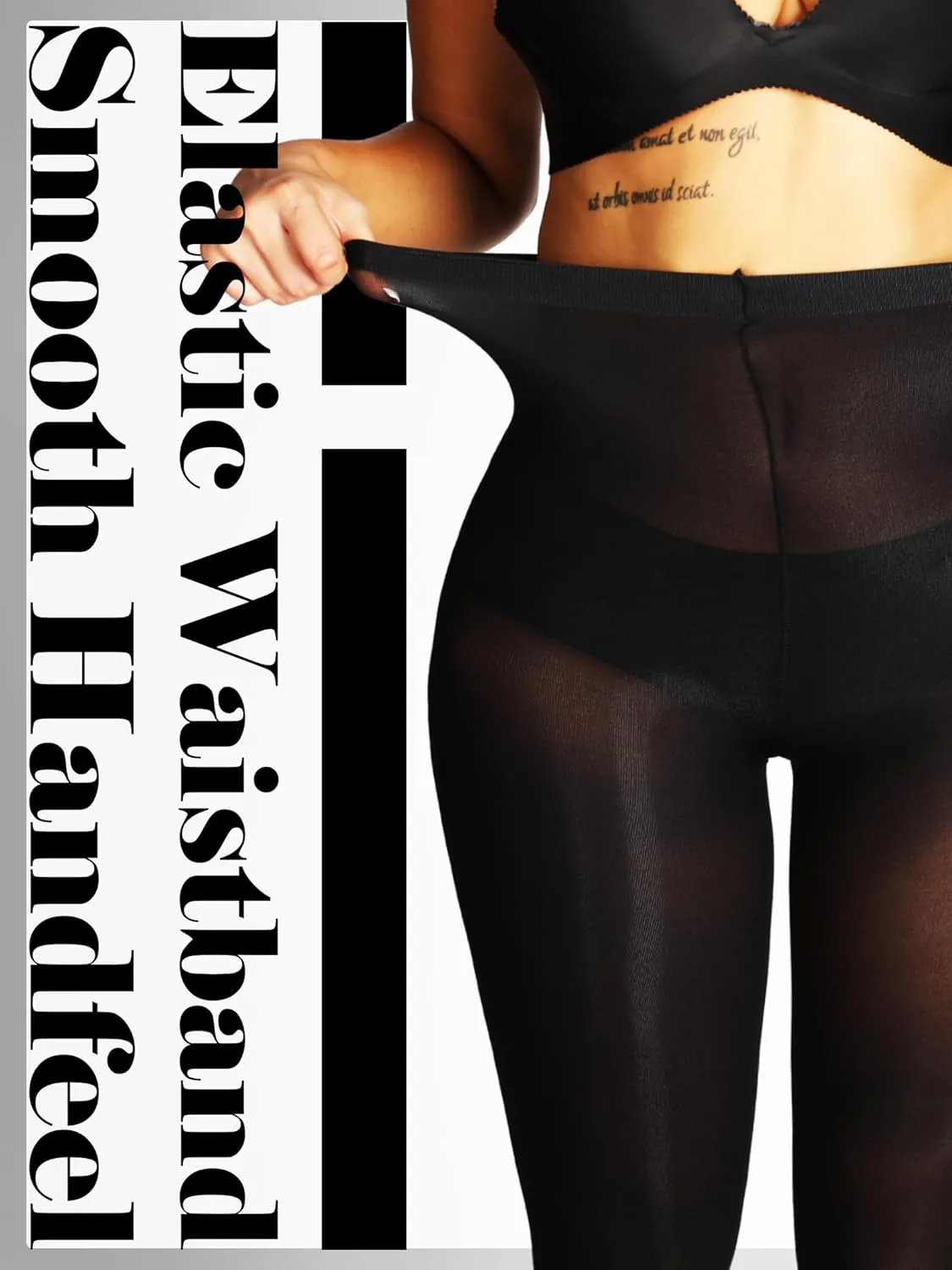 HONENNA Semi Opaque Silky Women Pantyhose Tights, 20  Colors Invisibly Toe Reinforced 60 Den Size A-E