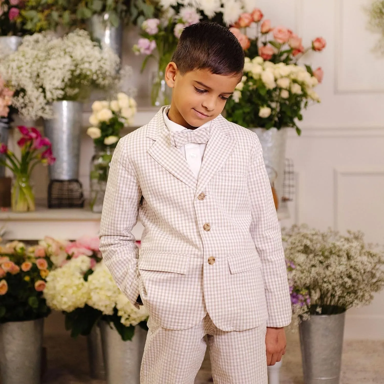 Hope & Henry Boys' Seersucker Suit Pant