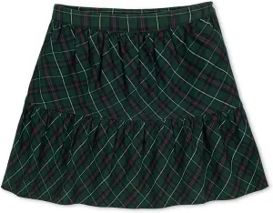 Hope & Henry Girls' Dressy Plaid Skirt