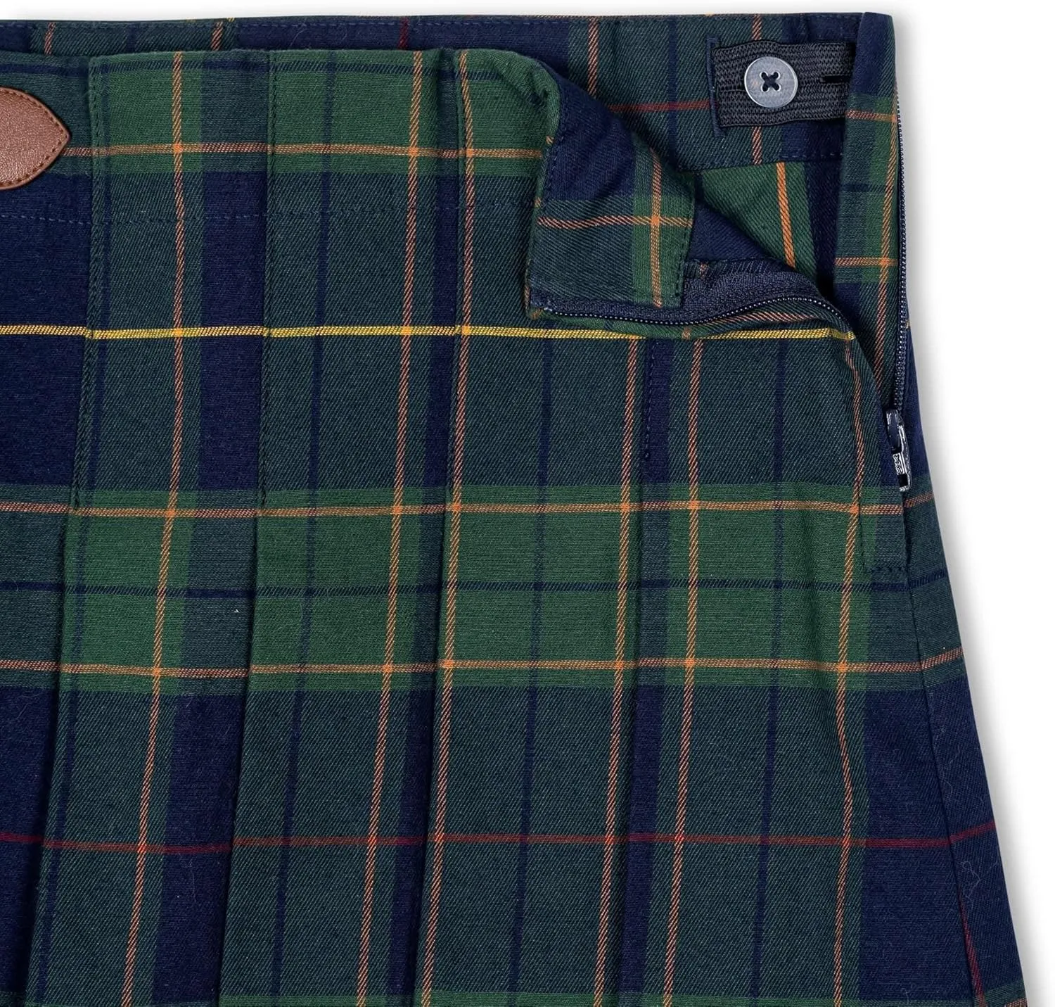 Hope & Henry Girls' Dressy Plaid Skirt