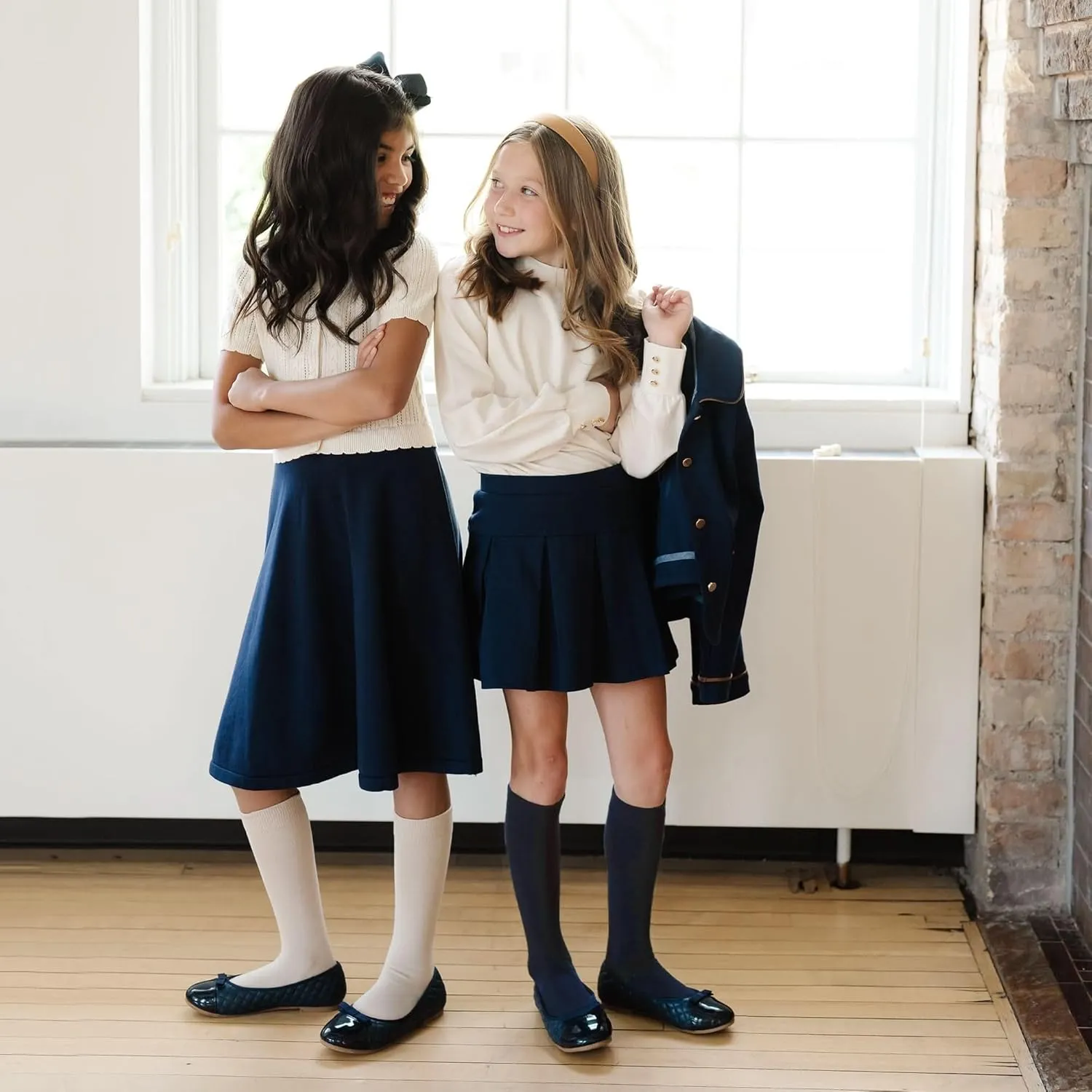 Hope & Henry Girls' Dressy Ponte Knit Riding Blazer