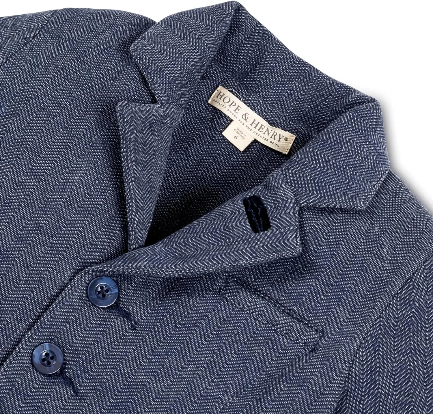 Hope & Henry Girls' Dressy Ponte Knit Riding Blazer