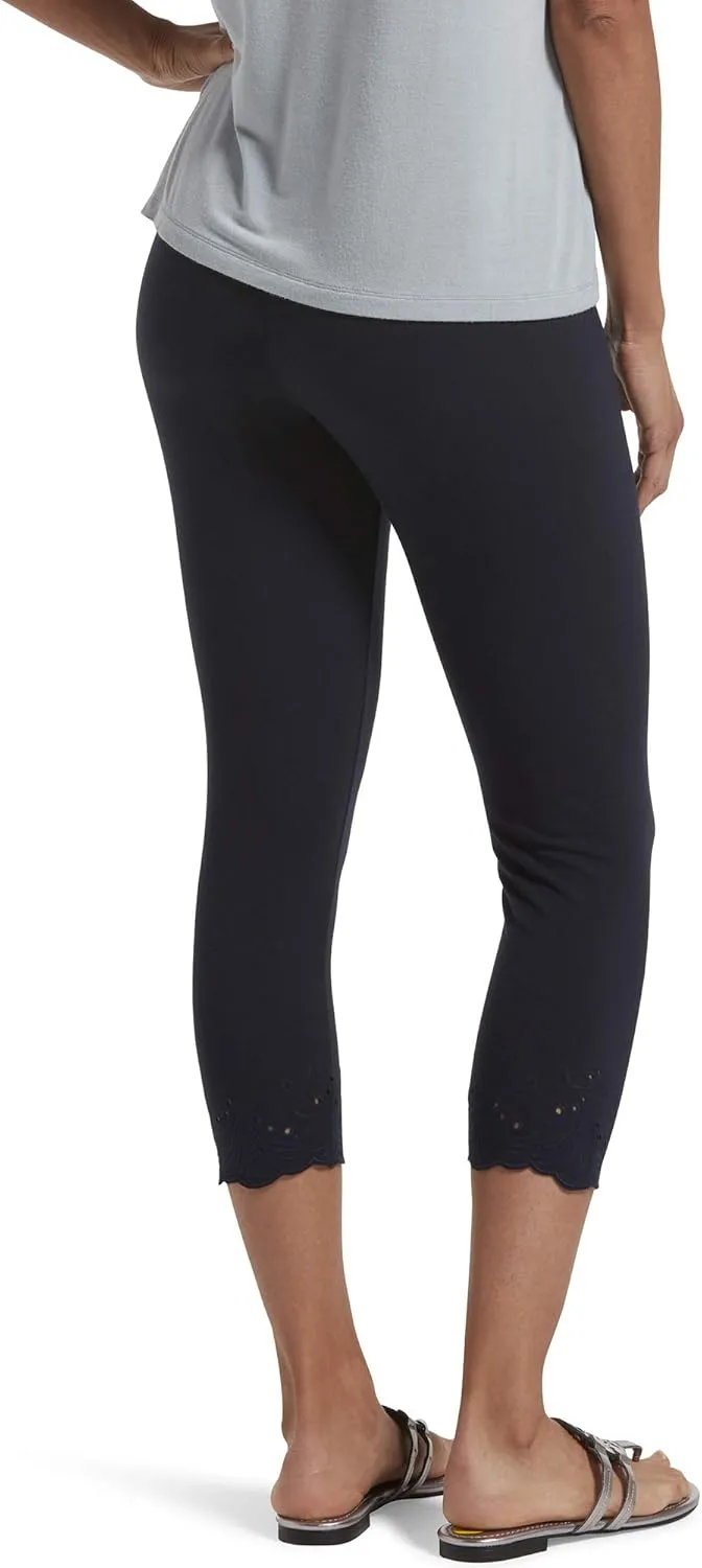 HUE Womens Fashion Cotton Capri Leggings