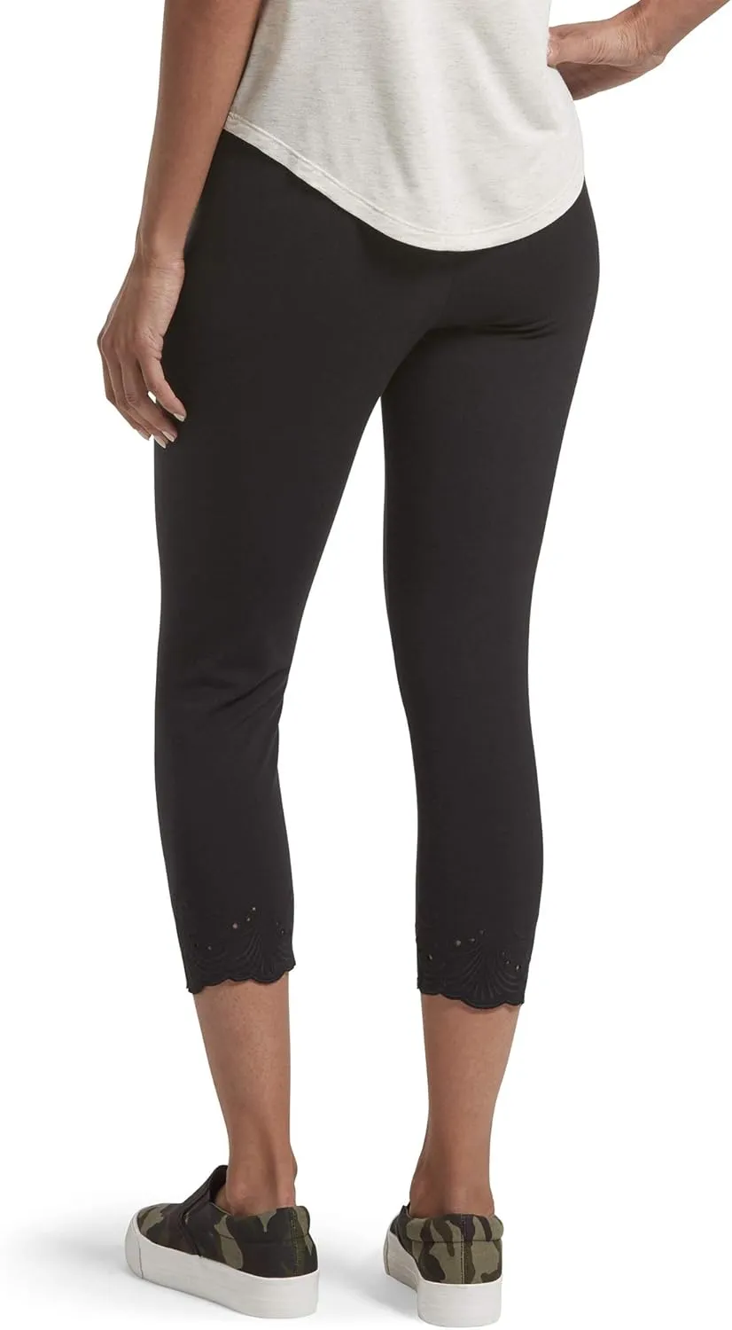HUE Womens Fashion Cotton Capri Leggings