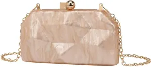 Irregular Acrylic Clutch Purse for Women Elegant Acrylic Evening Bag Unique Box Handbag for Wedding Party Prom