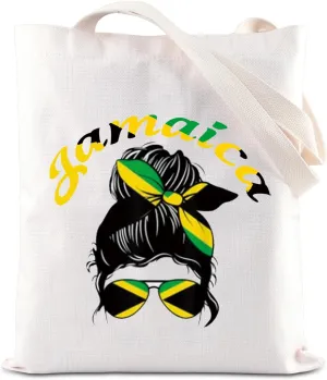 JNIAP Jamaica Gifts For Women Jamaican Flag Cosmetic Bag Jamaica Vacation Travel Makeup Bag Jamaican Souvenirs Gift Idea (tote)