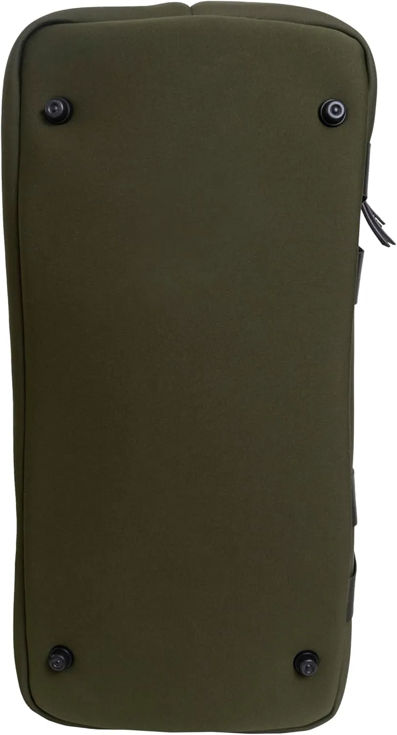 Joan & David 21" Weekender Yoga Gym Duffel Bag with Neoprene Zippered Drop Bottom Compartment Lined In Peva for Non-absorbtion of Odors, Detachable Pouch, Including TSA Approved Bottles (Olive)