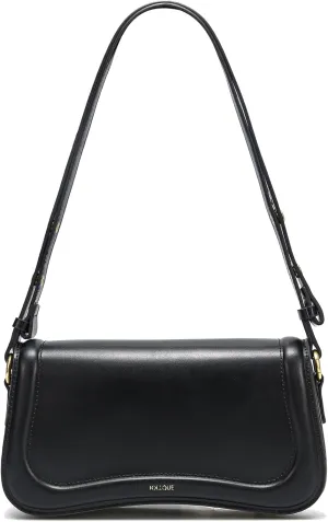 JOLLQUE Crescent Shoulder Bag for Women,Small Leather Dumpling Crossbody Bags,Unique Trendy Designer Handbag Purse Strap