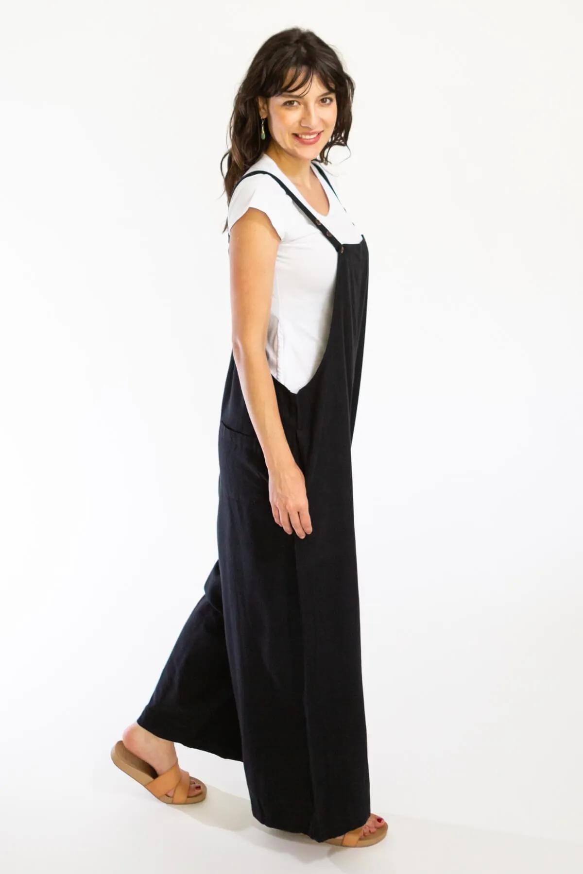 Juanita Overalls | Long - Black