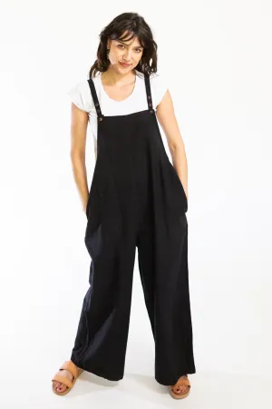 Juanita Overalls | Long - Black
