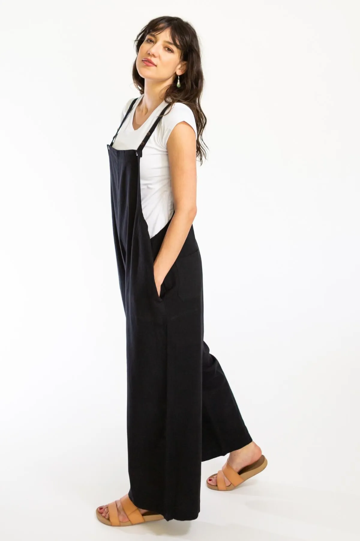 Juanita Overalls | Long - Black