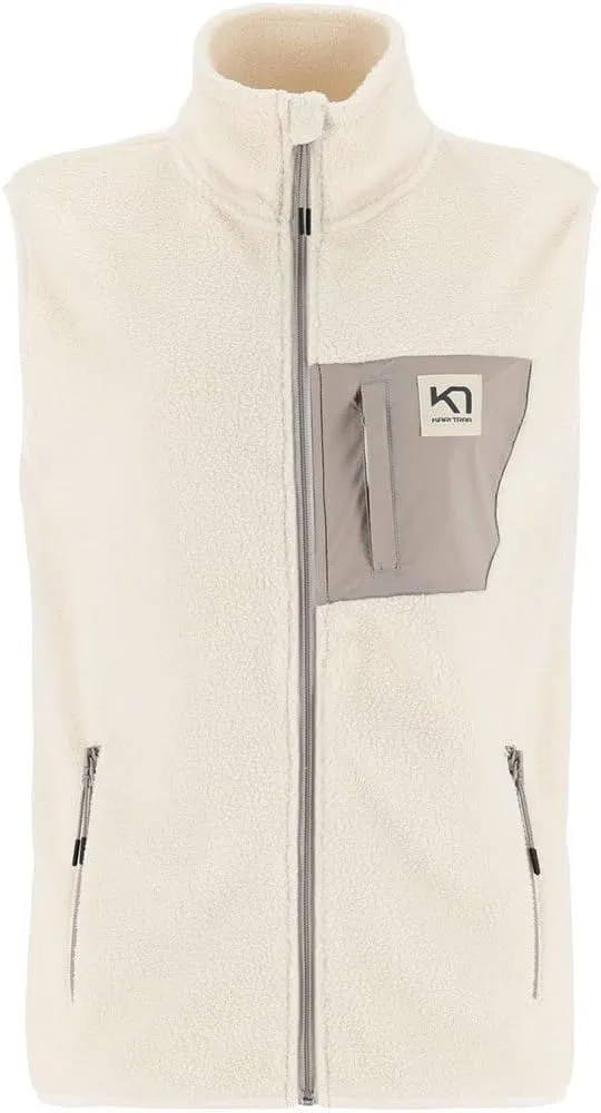 Kari Traa Rothe Women's Fleece Vest, Lightweight Winter Jacket Women, Sleeveless Midlayer Jacket with Chest Pocket
