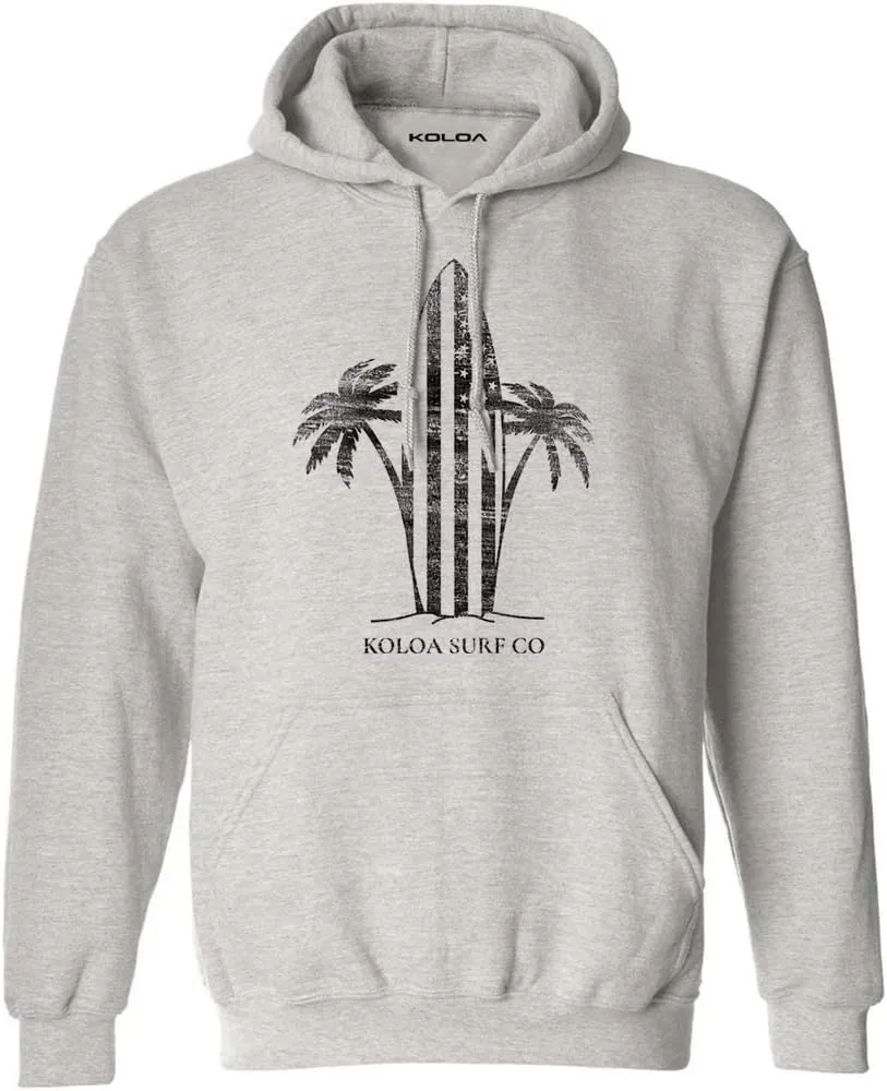 Koloa Surf Men's Retro USA Surfboards Logo Heavyweight Pullover Hoodies in XS-5XL