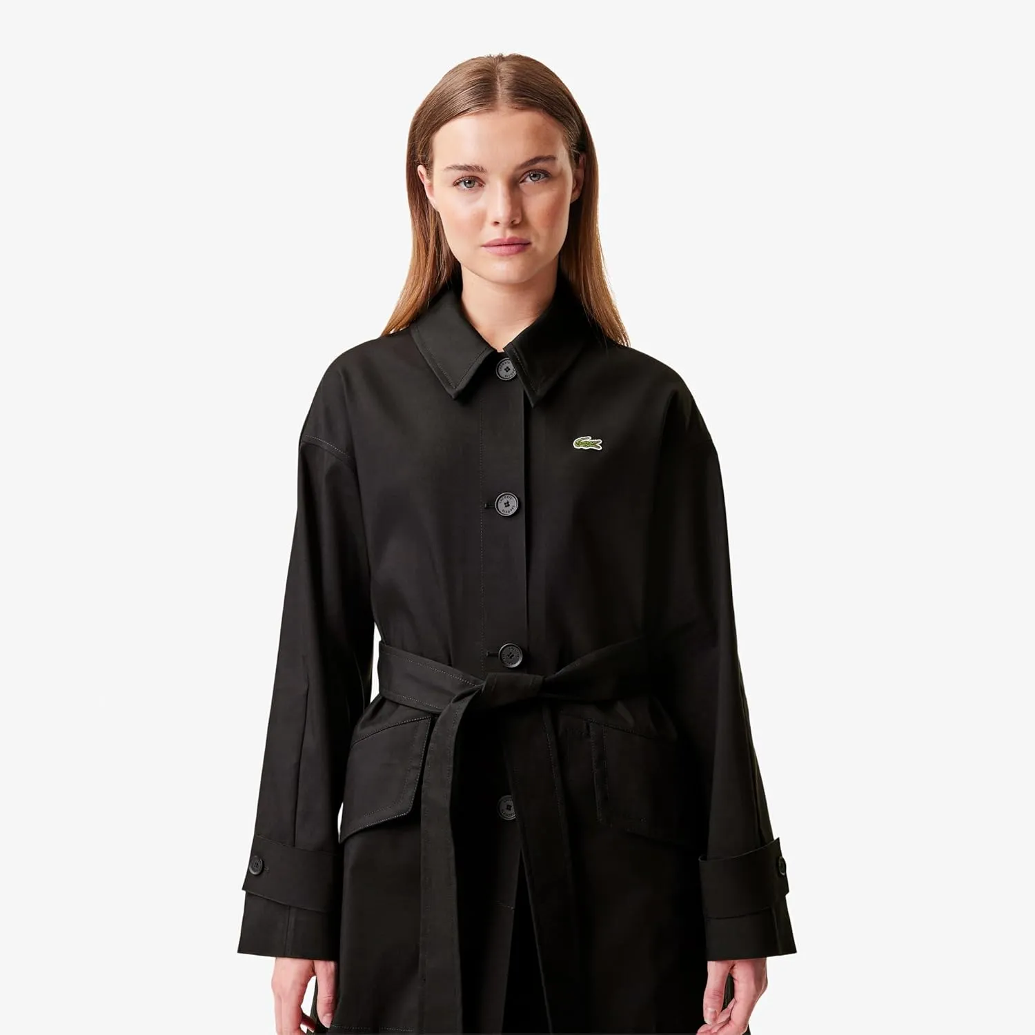 Lacoste Women's Oversized Cotton Coat
